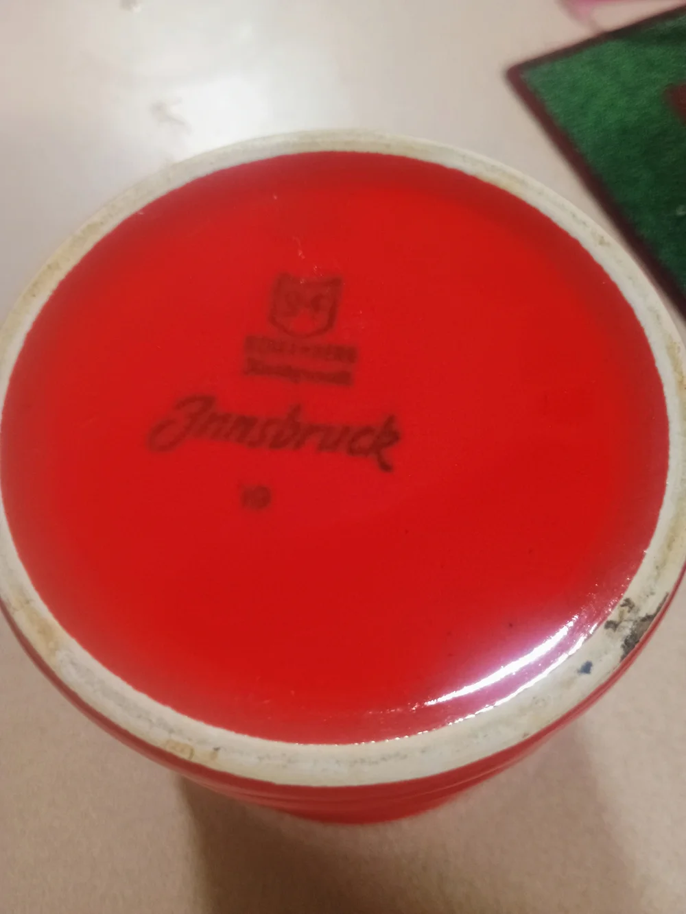 Red Bath & Body Jar